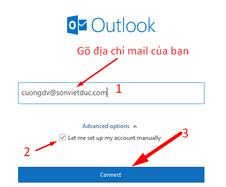 Cấu hình Mail Outlook 2019